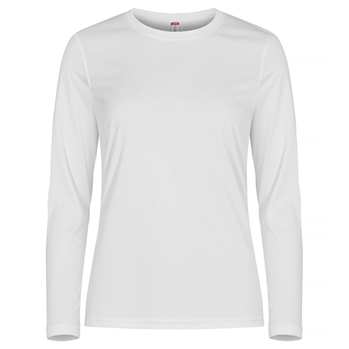 Basic Active-T longsleeve dames wit,2xl