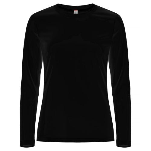 Basic Active-T longsleeve dames zwart,2xl