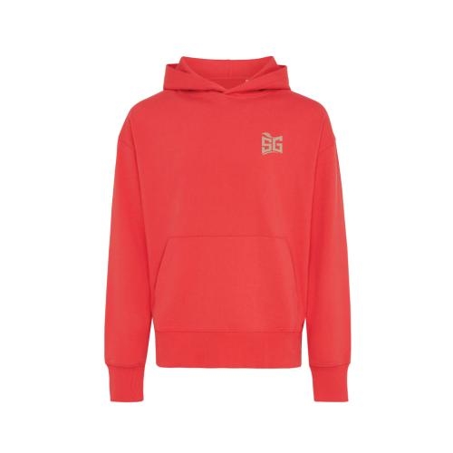 Iqoniq Yoho relaxed hoodie rood,l