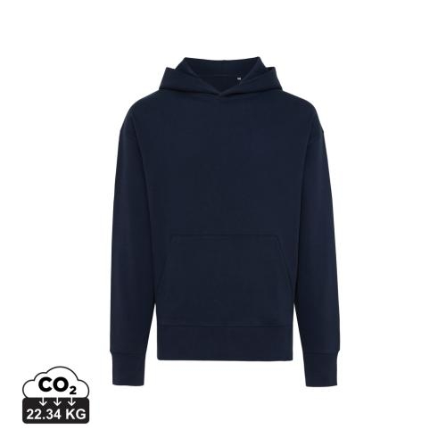 Iqoniq Yoho relaxed hoodie donkerblauw,l