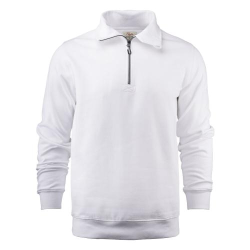 Sweatshirt Rounders half zip wit,4xl
