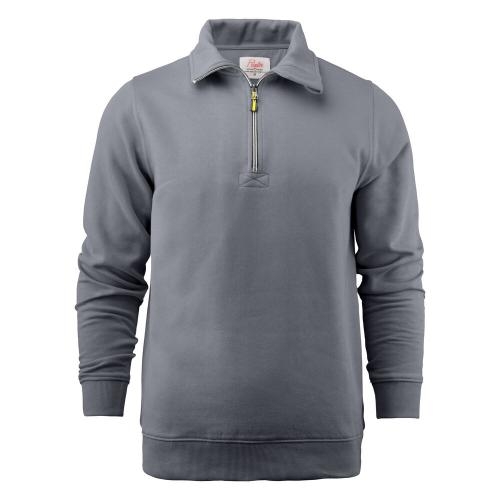 Sweatshirt Rounders half zip wit,4xl