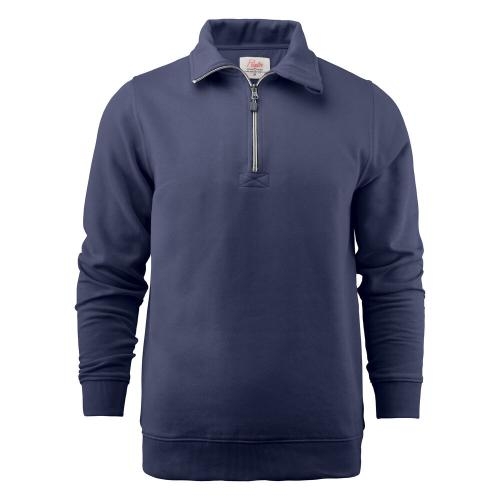 Sweatshirt Rounders half zip wit,4xl