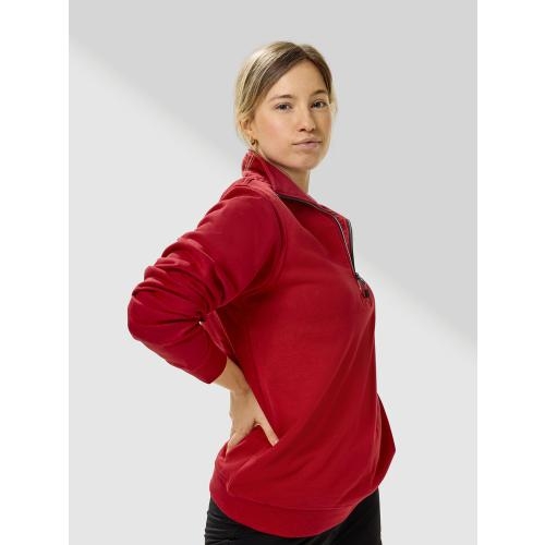 Sweatshirt Rounders half zip wit,4xl