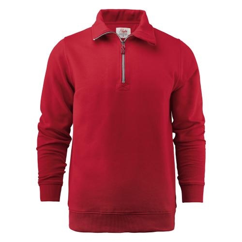 Sweatshirt Rounders half zip wit,4xl