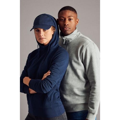 Sweatshirt Rounders half zip wit,4xl