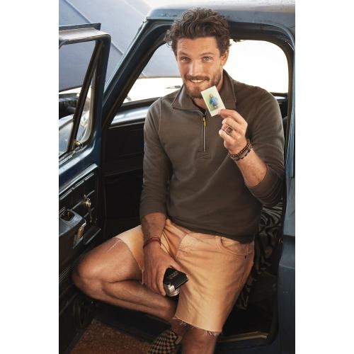 Sweatshirt Rounders half zip wit,l