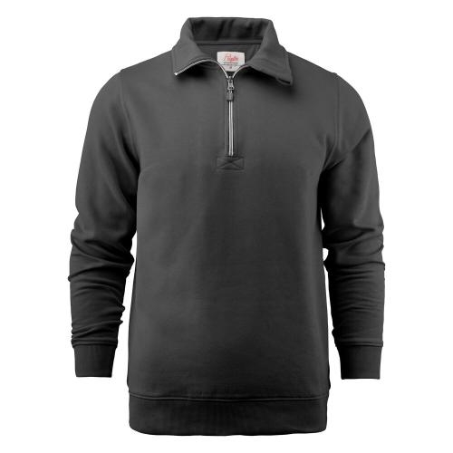Sweatshirt Rounders half zip zwart,l