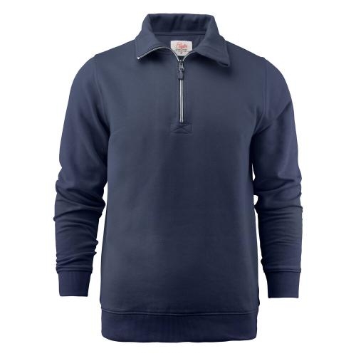 Sweatshirt Rounders half zip navy,l