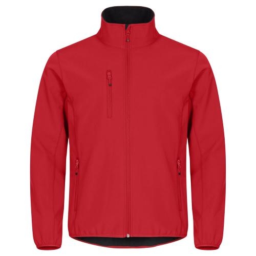 Classic softshell jas rood,3xl