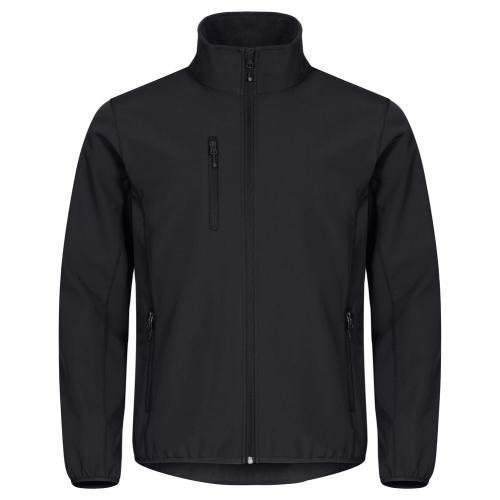 Classic softshell jas zwart,3xl