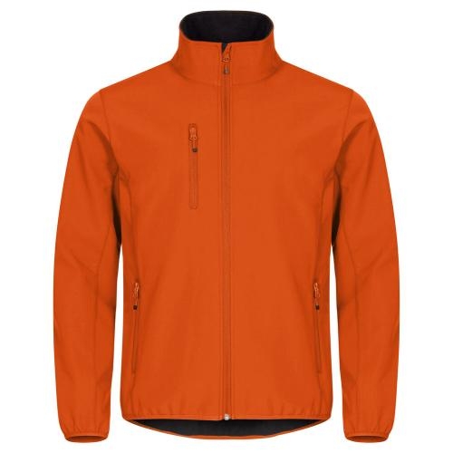 Classic softshell jas diep-oranje,3xl
