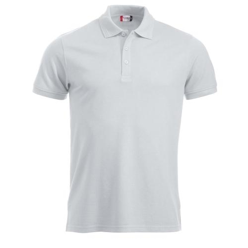 Manhattan heren polo wit,l