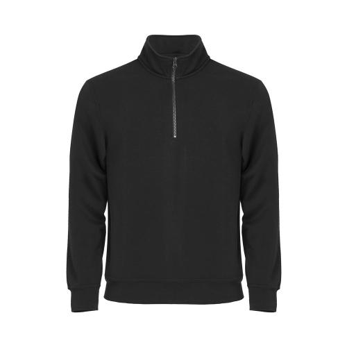 Basic halfzip zwart,3xl