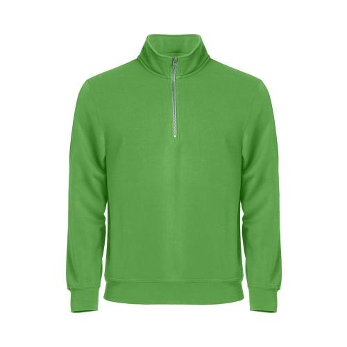 Basic halfzip appelgroen,l