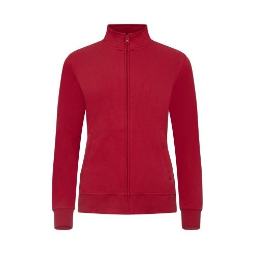 Basic cardigan dames rood,l