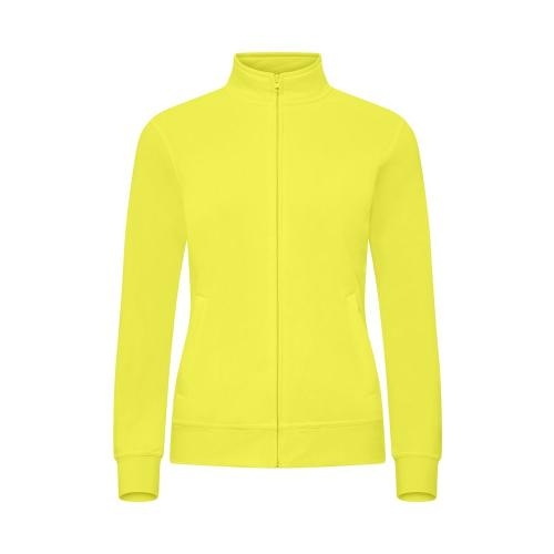 Basic cardigan dames signaalgeel,l