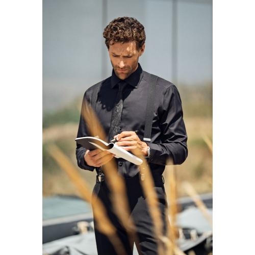 Overhemd Green Bow 01 Slim fit wit,l