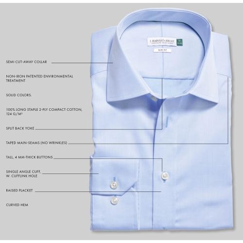 Overhemd Green Bow 01 Slim fit wit,l