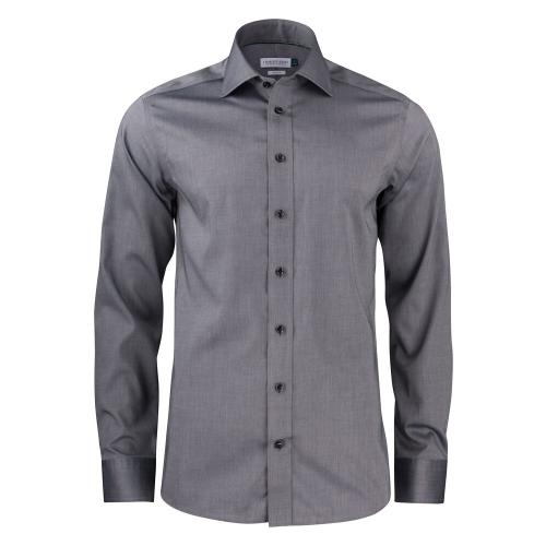 Overhemd Green Bow 01 Slim fit grijs,l