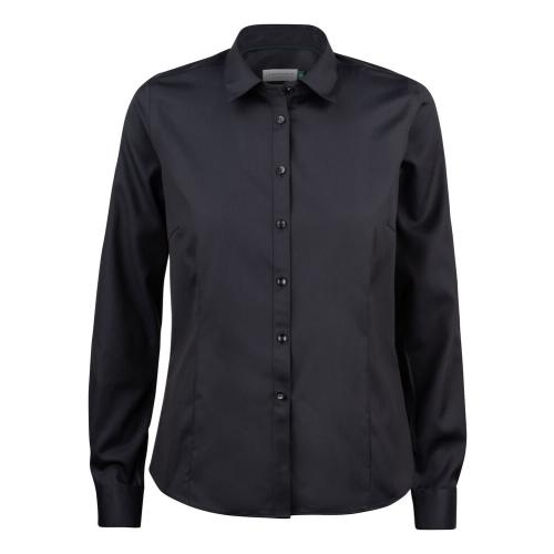 GB01 twill overhemd dames zwart,3xl