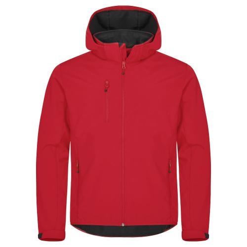 Classic Softshell jas Hoody rood,3xl