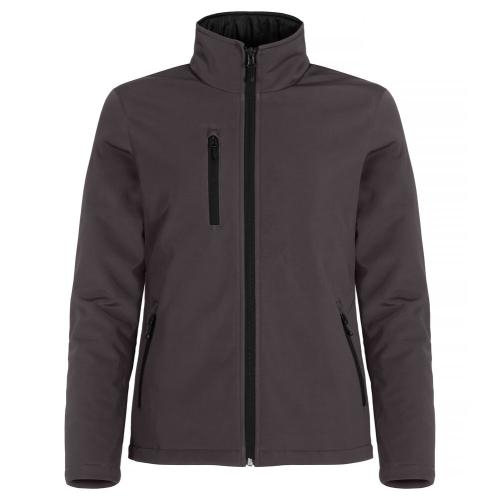 Gewatteerde softshell jas dames donkergrijs,2xl