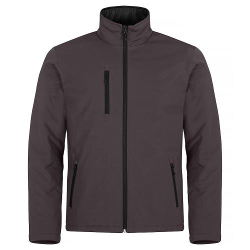 Gewatteerde softshell jas donkergrijs,2xl