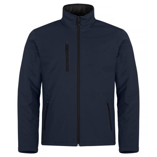 Gewatteerde softshell jas dark navy,2xl