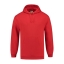 L&S Sweater Hooded rood,l